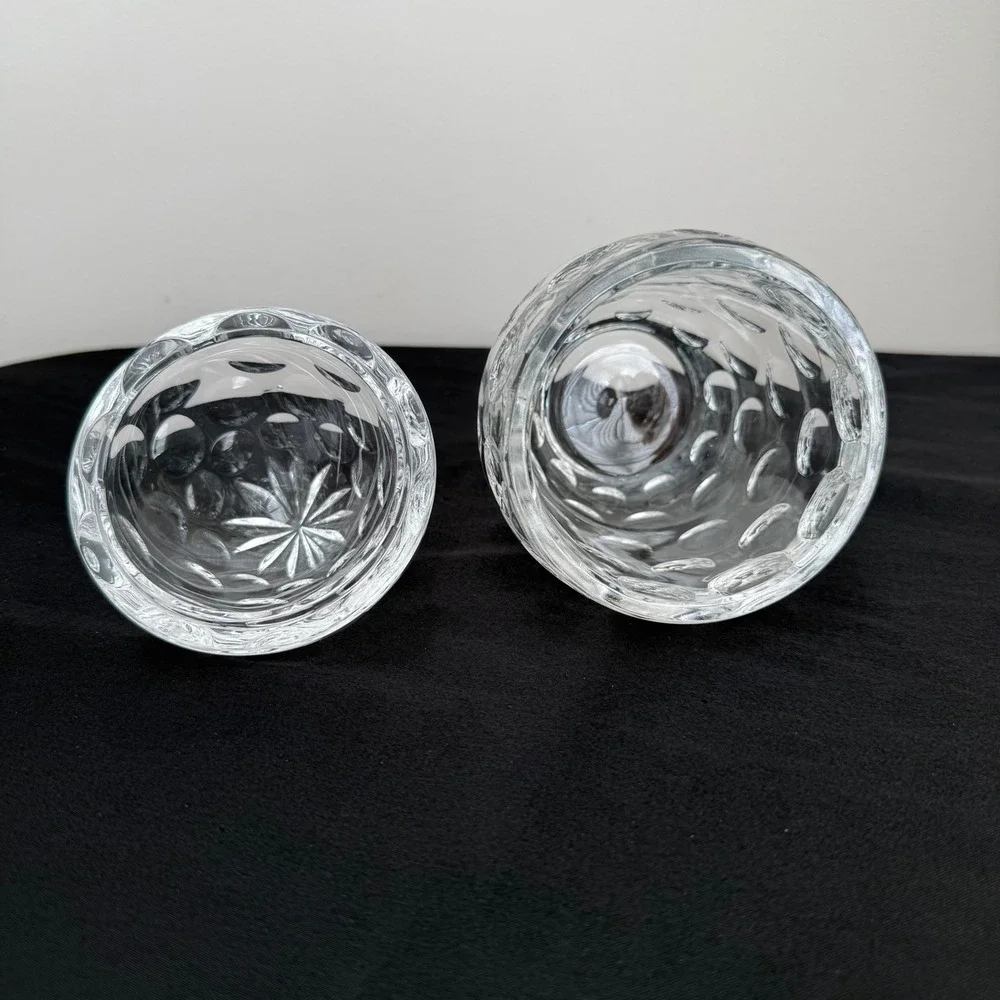 Godinger Crystal Legends Egg Trinket Box Candy Dish 24% Lead Crystal Made Poland